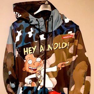 Men's Members Only Multi-Cam Jacket w/ Hoodie Sz. XL